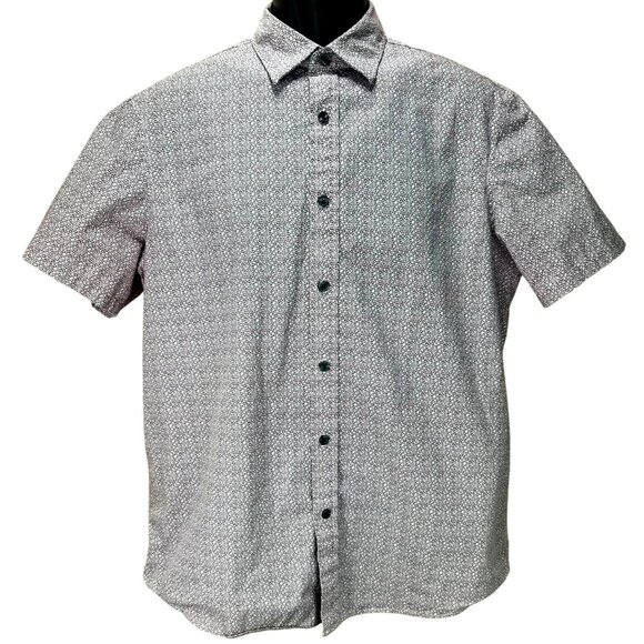 Michael Kors Men's Classic Fit Short Sleeve Shirt Large - Picture 1 of 5